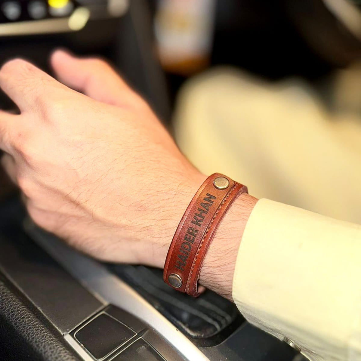 Customized leather bracelet Custom gifts for him/her - GiftCity