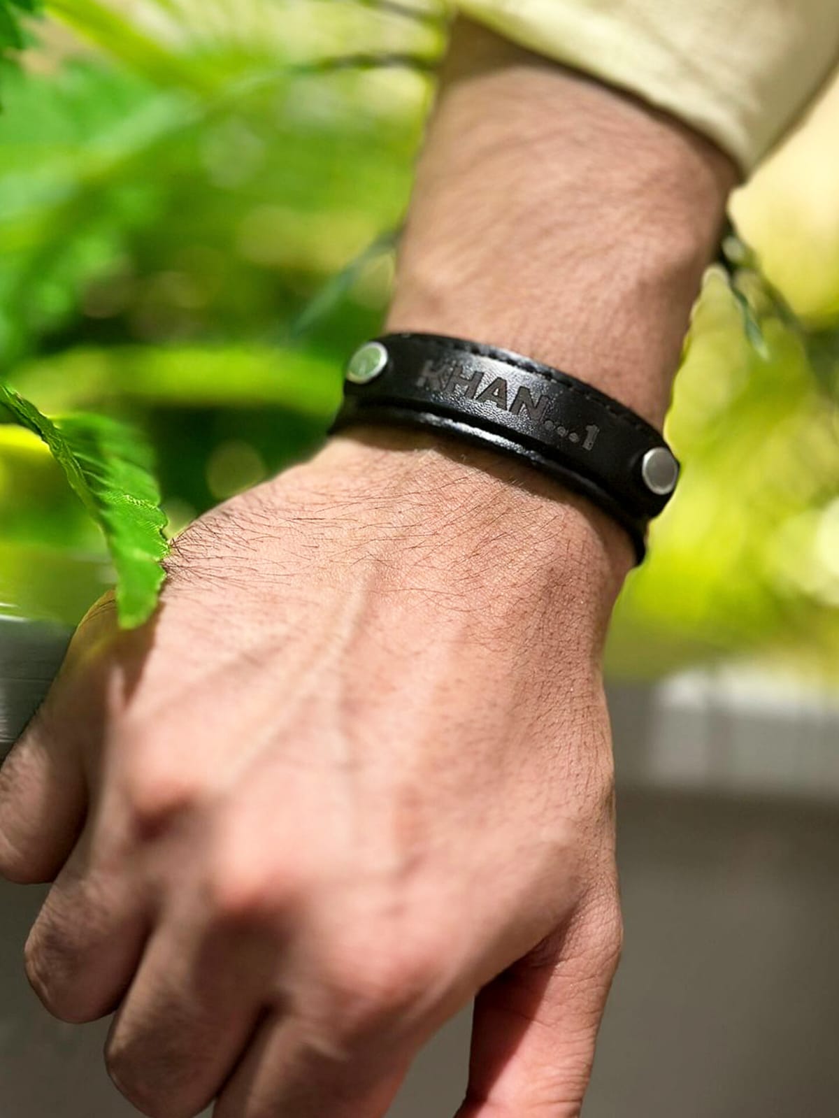 Customized leather bracelet Custom gifts for him/her - GiftCity