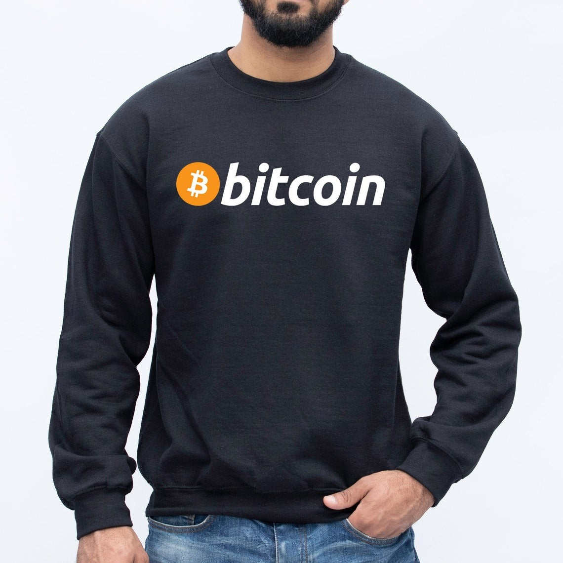 Bitcoin Logo Hoodie | Bitcoin Sweatshirt | BTC Crypto Coin | Cryptocurrency Gifts - GiftCity