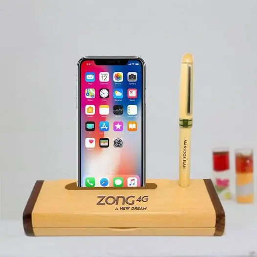 Customized Wooden Box With Pen - GiftCity