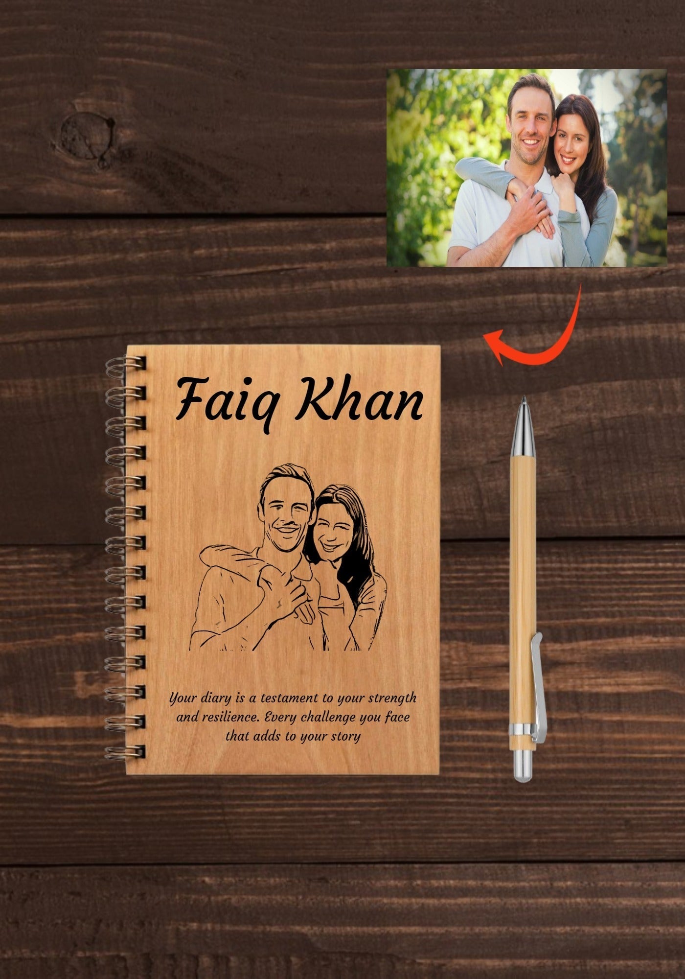 Wooden Diary - GiftCity