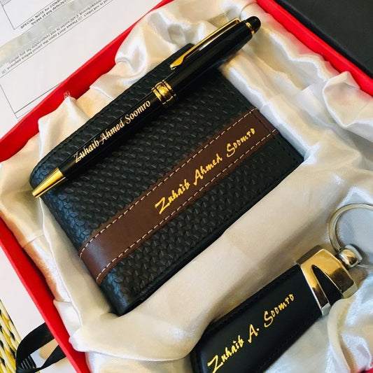 Men's Custom Leather Wallet – Your Name, Your Design - GiftCity