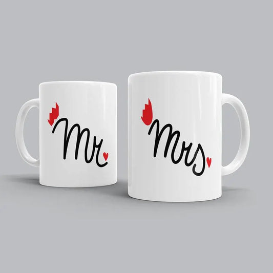 Personalized Mr. & Mrs. Mugs – Celebrate Your Bond with Every Sip - GiftCity