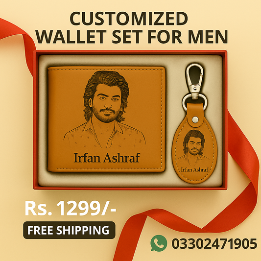 Premium Leather Wallet And Keychain For Men GiftCity
