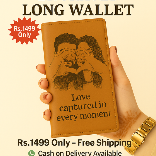 Couple Engraved Long Wallet GiftCity