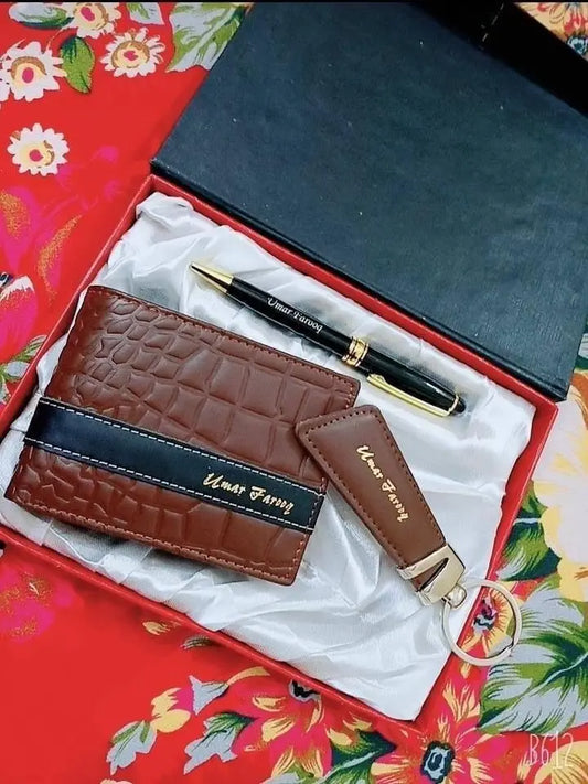 Custom Name Wallet Keychain & Pen – A Touch of Personalization - GiftCity