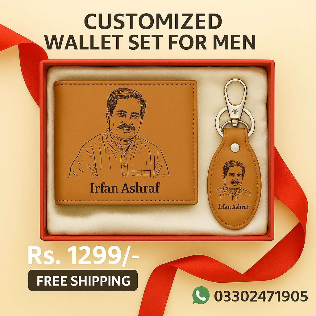 Personalized Wallet & Keychain Set for Men GiftCity