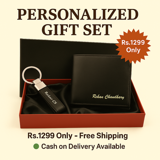 Personalized Wallet & Keychain Gift Set GiftCity