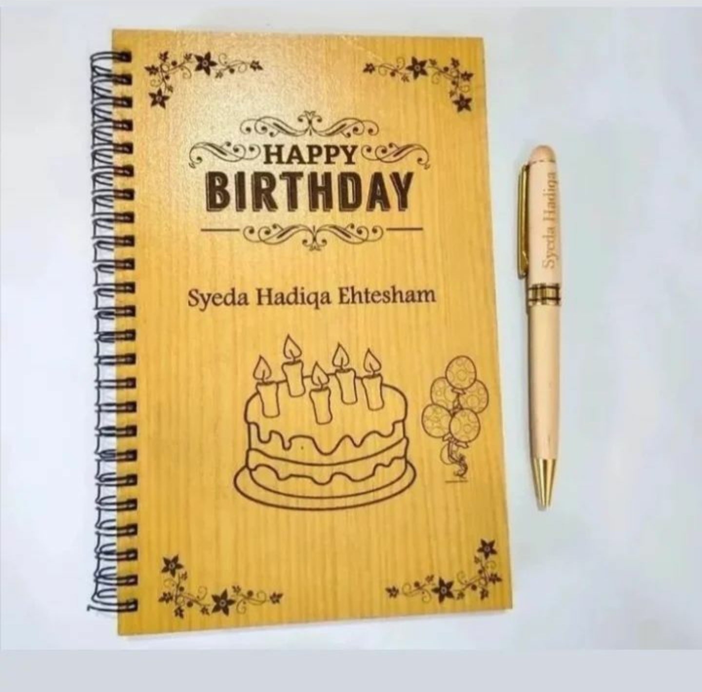 Personalized Wooden Diary - GiftCity