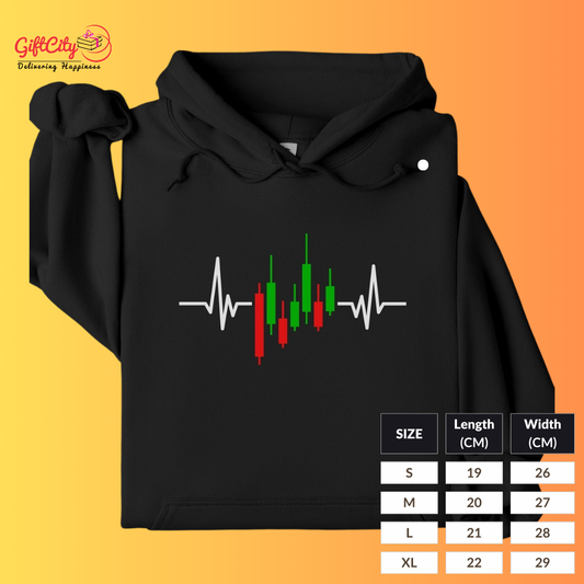 Stock Investor Heartbeat hoodie, gift for day trader, crypto trader, pullover stock market jacket, investor gift, Stock Market Gift - GiftCity