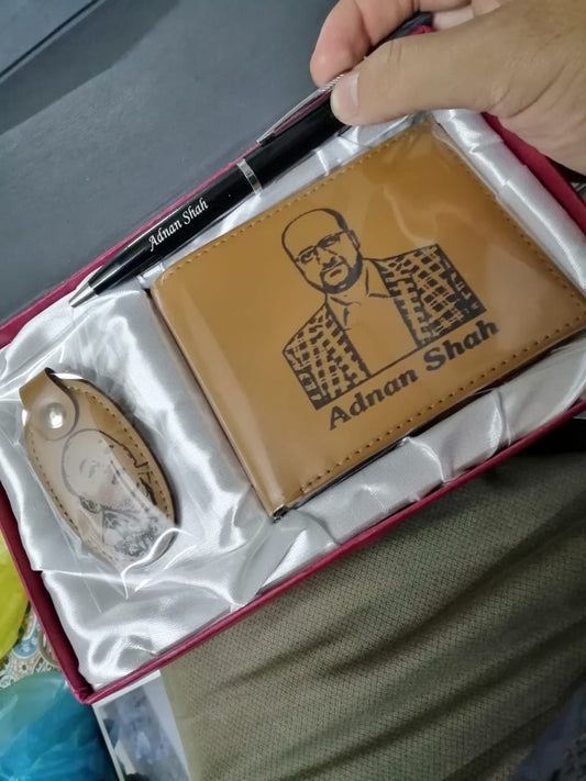 Complete Wallet, Keychain And Pen - GiftCity